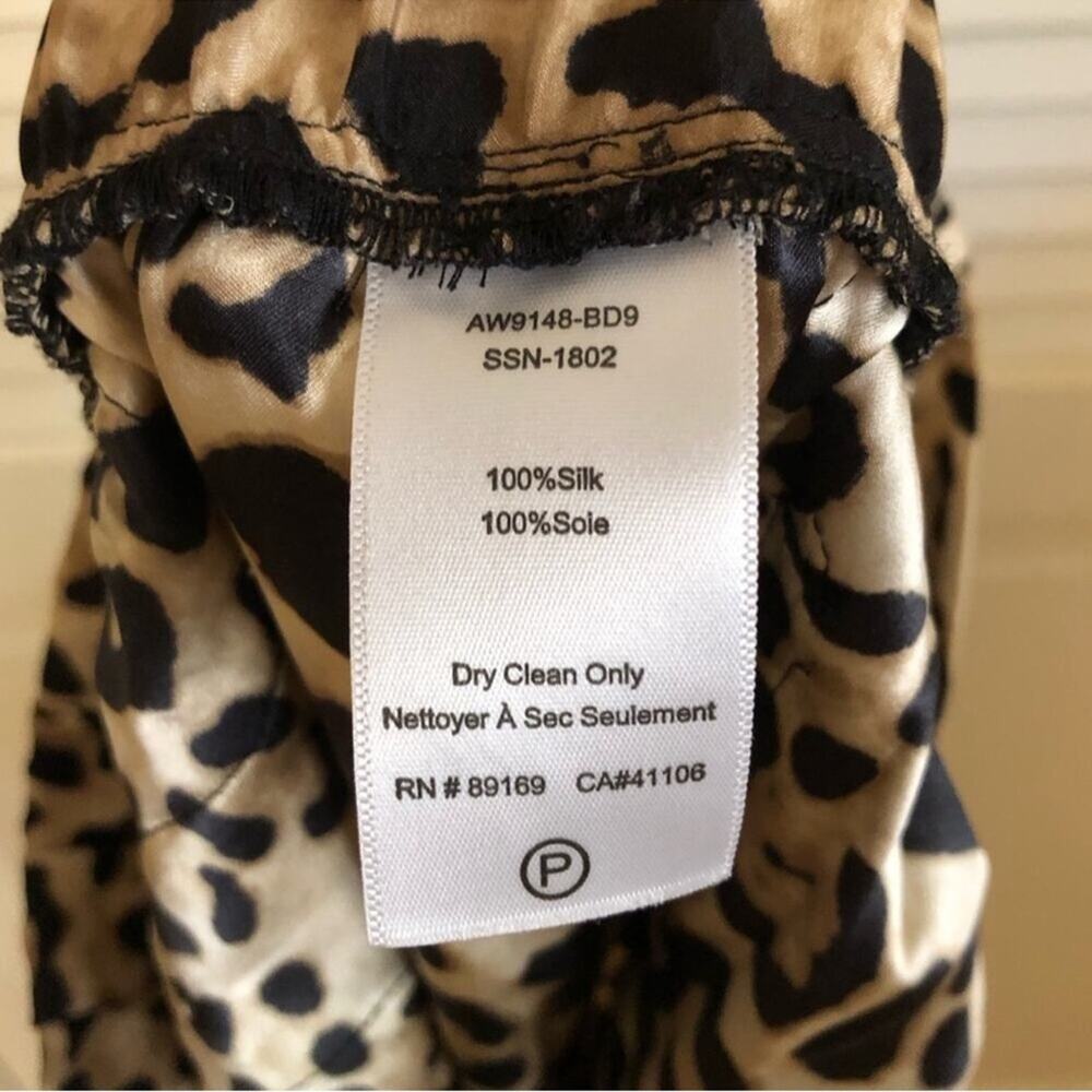 ATM Anthony Thomas Melillo Leopard Print Silk Cropped Joggers - Picture 9 of 9